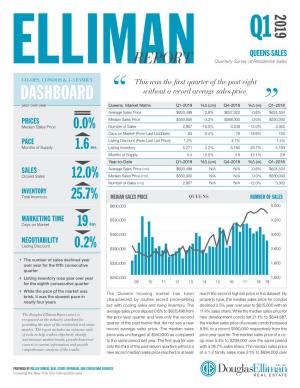 The Elliman Report: Q1-2019 Queens Sales Prepared by Miller Samuel