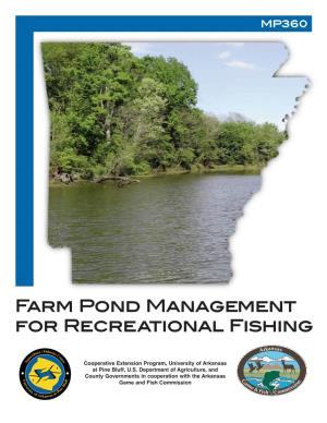 Farm Pond Management for Recreational Fishing