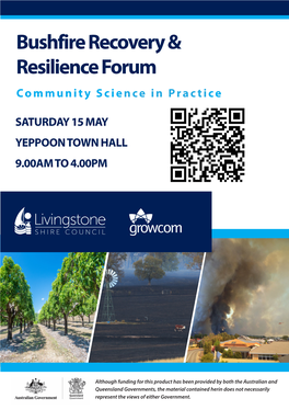 Bushfire Recovery & Resilience Forum