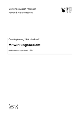 Mitwirkungsbericht