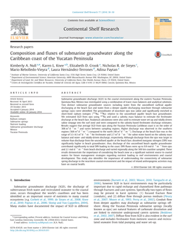 Composition and Fluxes of Submarine Groundwater Along the Caribbean