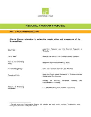 Regional Program Proposal