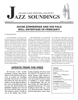JACOB ZIMMERMAN and HIS PALS WILL ENTERTAIN in FEBRUARY! by George Swinford