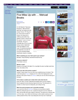 Five Miles up with … Mehcad Brooks
