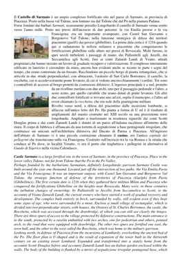 Il Castello Di Sarmato È Un Ampio Complesso Fortificato Sito Nel Paese Di Sarmato, in Provincia Di Piacenza