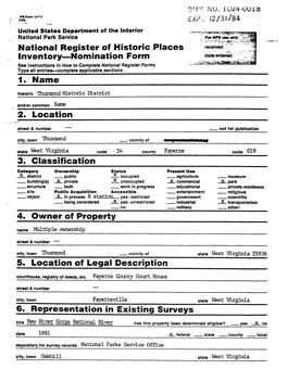 National Register of Historic Places Inventory-Nomination Form 1