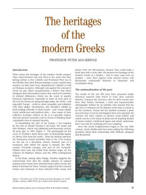 The Heritages of the Modern Greeks