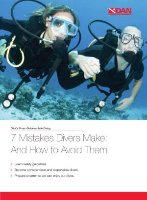7 Mistakes Divers Make: and How to Avoid Them