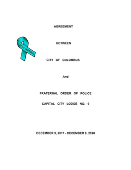 Agreement Between City of Columbus