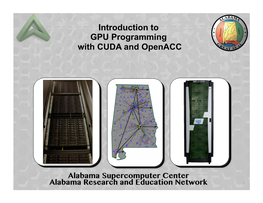 Introduction to GPU Programming with CUDA and Openacc