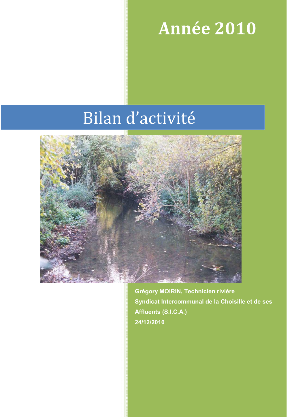 Rapport D'activité 2010