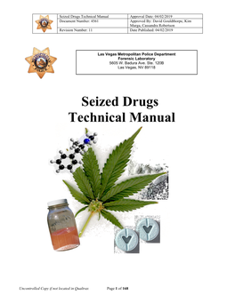 Seized Drugs Technical Manual