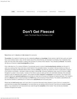 Don't Get Fleeced! - Home
