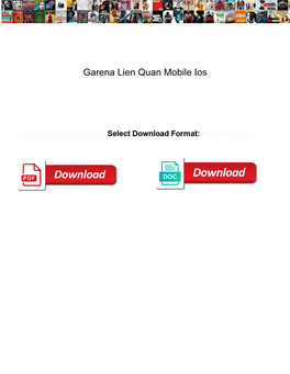 Garena Lien Quan Mobile Ios