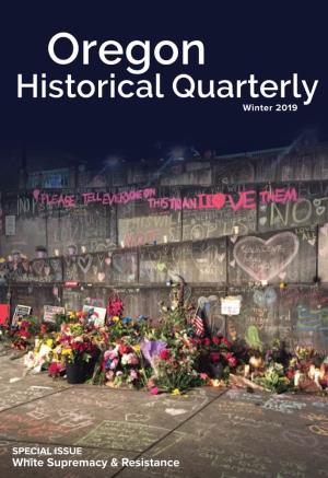 Oregon Historical Quarterly | Winter 2019 "White Supremacy