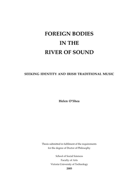 Foreign Bodies in the River of Sound