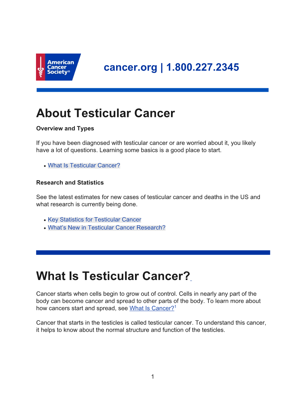 About Testicular Cancer Overview And Types Docslib