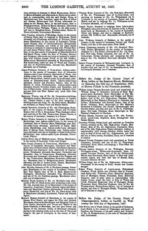 The London Gazette, August 28, 1857