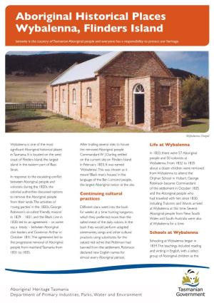 Aboriginal Historical Places Wybalenna, Flinders Island