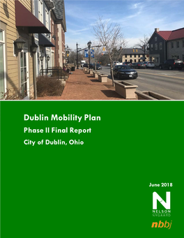 Dublin Mobility Plan | Draft Implementation Plan City of Dublin, Ohio