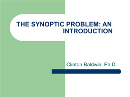 The-Synoptic-Problem.Pdf