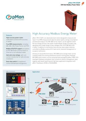 High Accuracy Modbus Energy Meter Features