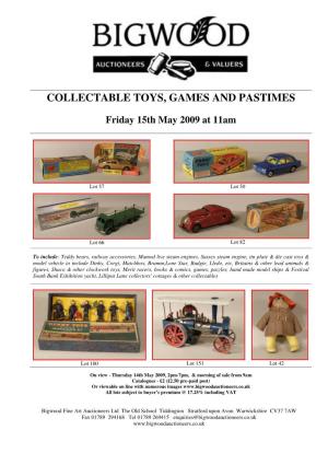 Collectable Toys, Games and Pastimes