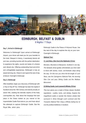 Edinburgh, Belfast & Dublin