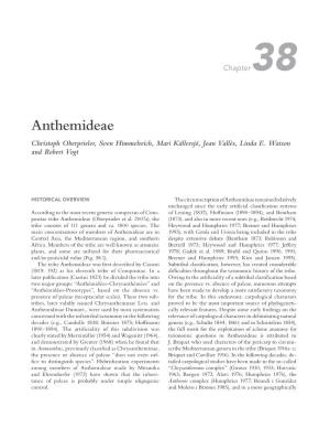 Anthemideae Christoph Oberprieler, Sven Himmelreich, Mari Källersjö, Joan Vallès, Linda E