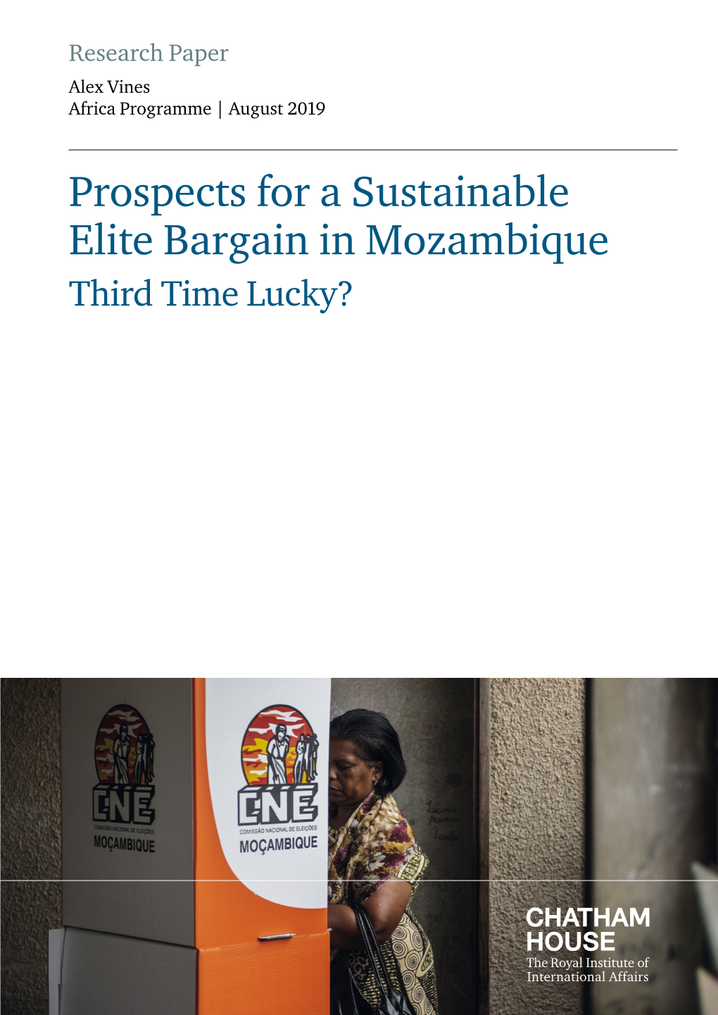 Prospects for a Sustainable Elite Bargain in Mozambique Third Time Lucky? Contents