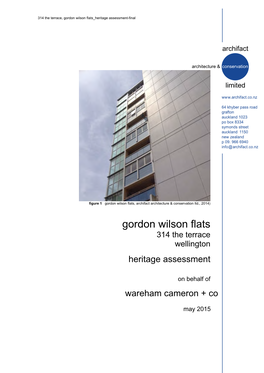 Gordon Wilson Flats Heritage Assessment-Final