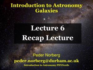 Lecture 6 Recap Lecture