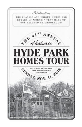 2018 Historic Hyde Park Homes Tour