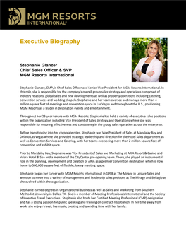 Executive Biography