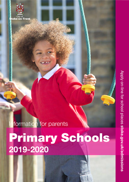 Primary Schools 2019-2020 Introduction