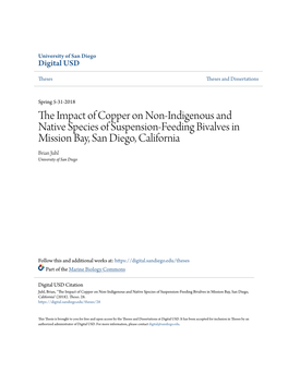 The Impact of Copper on Non-Indigenous and Native Species