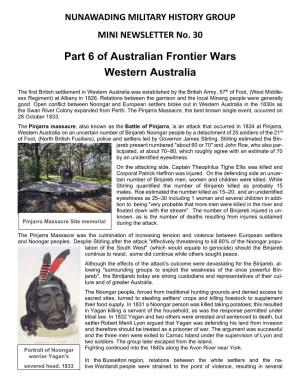 Part 6 of Australian Frontier Wars Western Australia