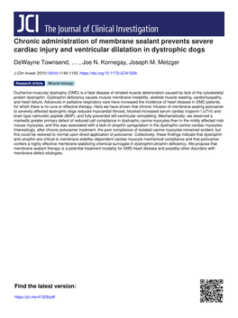 Chronic Administration of Membrane Sealant Prevents Severe Cardiac Injury and Ventricular Dilatation in Dystrophic Dogs