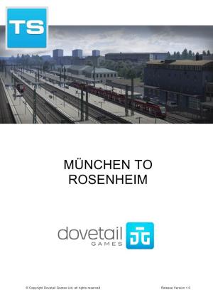 München to Rosenheim