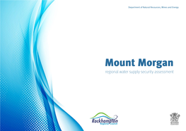Mount Morgan Regional Water Supply Security Assessment CS7448 4/18