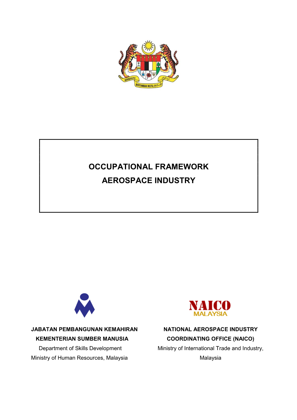 Occupational Framework Aerospace Industry