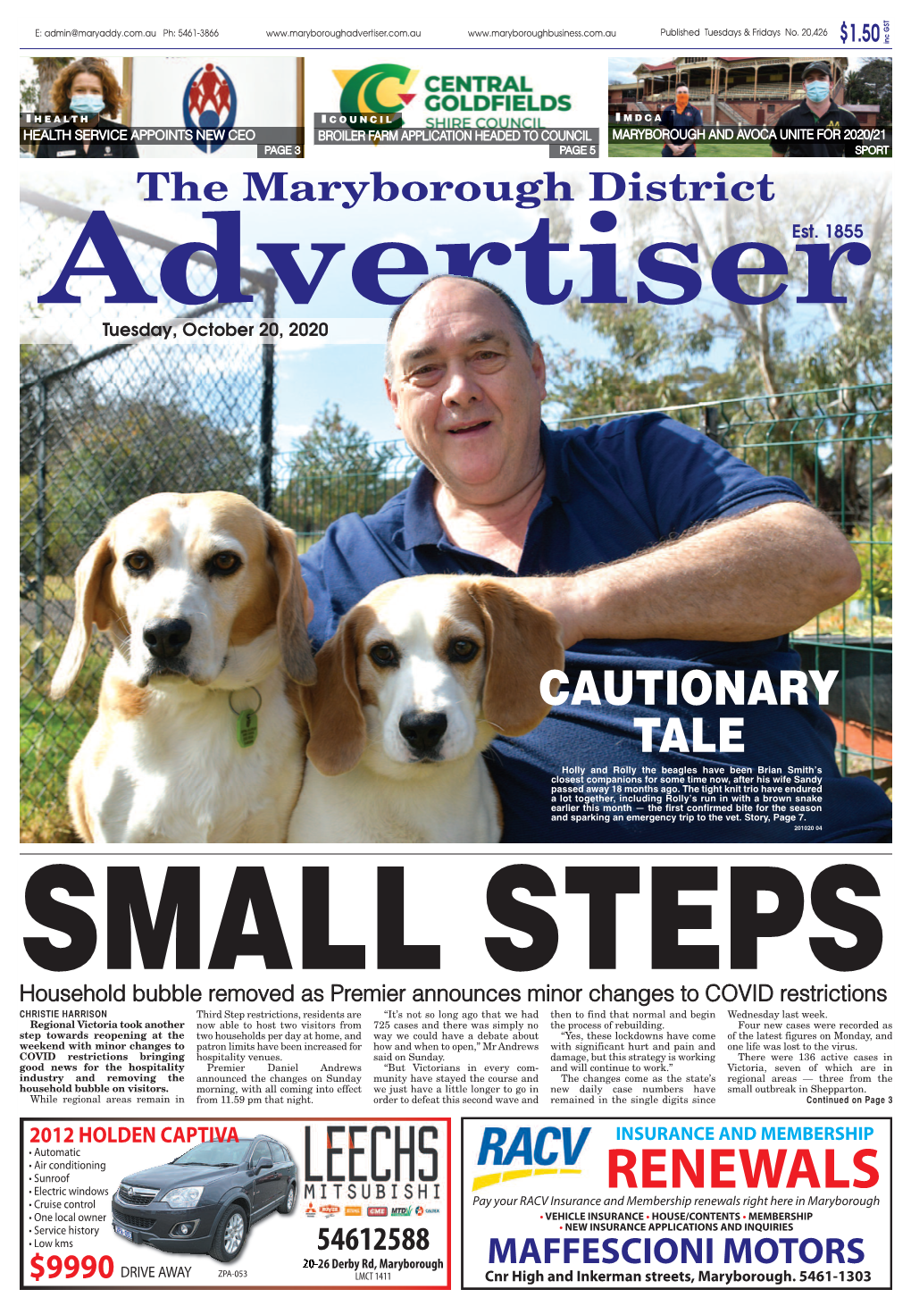 The Advertiser Deserves the Money Will Most Likely Be for New (Tuesday, October 20)