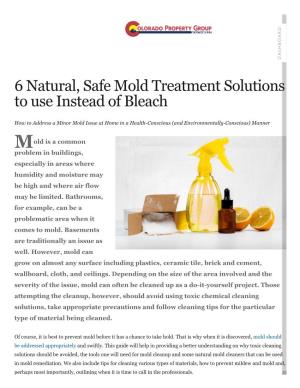 6 Natural, Safe Mold Treatment Solutions to Use Instead of Bleach