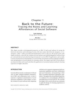 Back to the Future: Tracing the Roots and Learning Affordances of Social Software