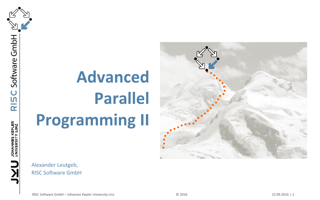 Advanced Parallel Programming II