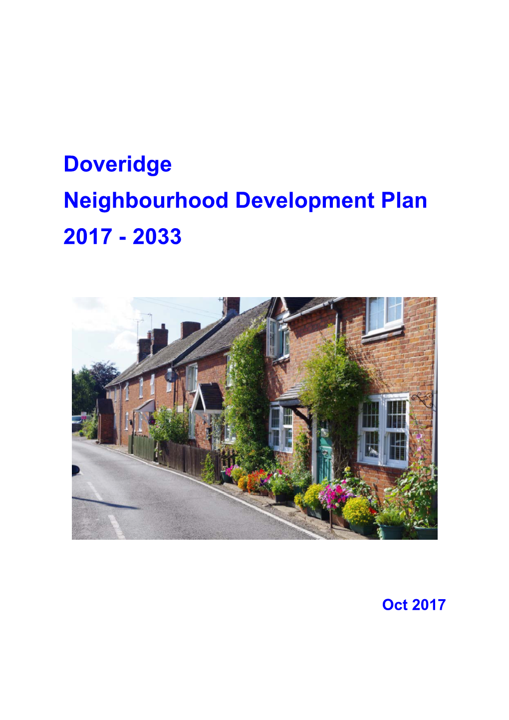 Doveridge Neighbourhood Development Plan 2017 - 2033