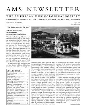 AMS Newsletter August 2011