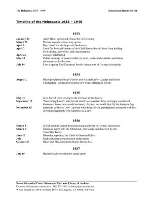 Timeline-Of-The-Holocaust.Pdf