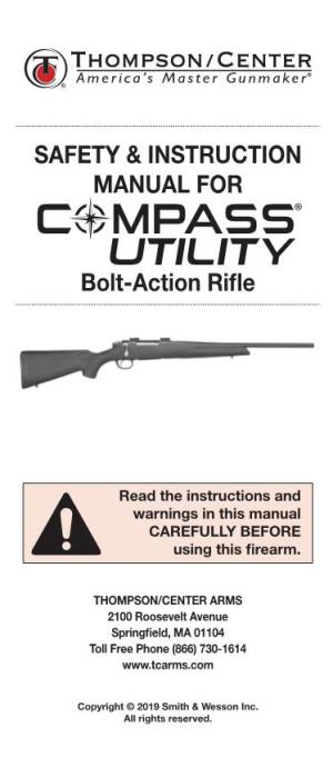SAFETY & INSTRUCTION MANUAL for Bolt-Action Rifle