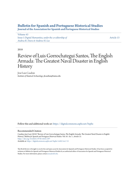 Review of Luis Gorrochategui Santos, the English Armada: the Greatest